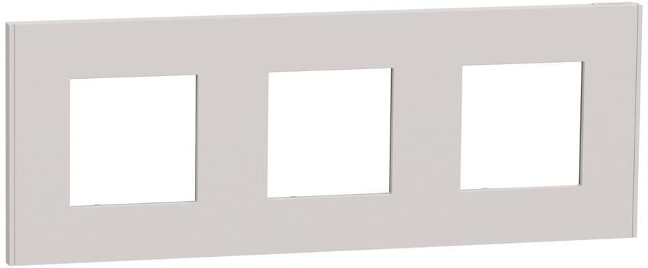 Лицева рамка 3х цвят Сив Unica Déco SE, SCHNEIDER ELECTRIC, NU600624