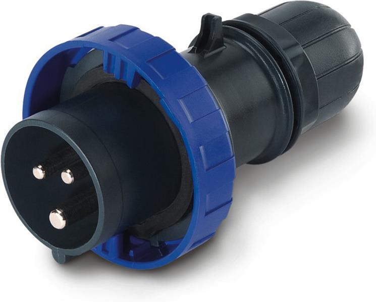 Промишлен щепсел 2P+Е 125A IP66/67/69 серия Optima Heavy Duty Scame, SCAME, 218.12533.KX
