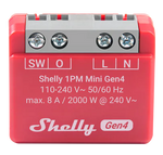Микромодул Smart реле 1х On/Off 8A с мерител изисква неутрала Shelly 1PM Mini Gen4 - 070809, SHELLY