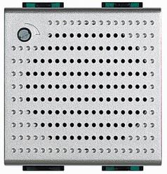 Звънец 12V AC/DC 2 мод. 3 мелодии цвят алуминий LL Bticino, BTICINO, NT4355/12