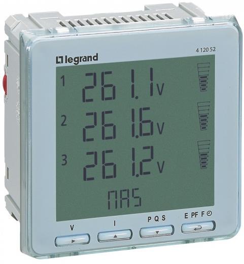 Мрежов анализатор за ИНДИРЕКТНО мерене на ел. енергия EMDX3, Modbus, за панелен монтаж, Legrand, LEGRAND НИСКО НАПРЕЖЕНИЕ, 412052