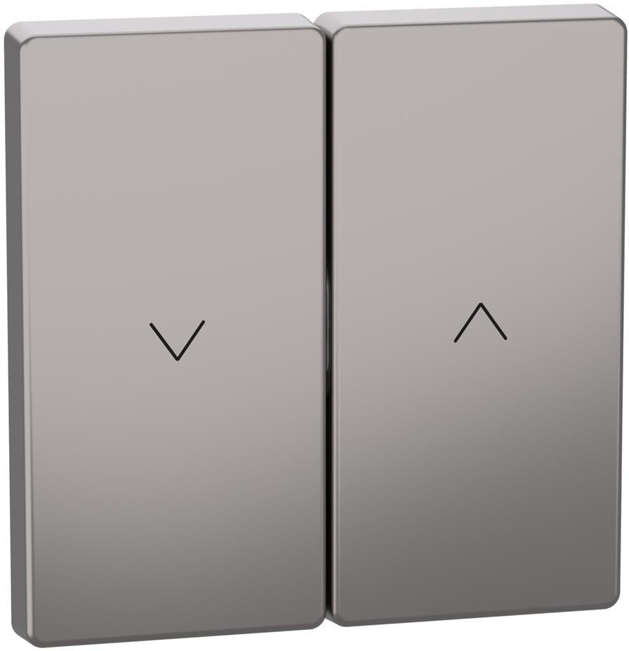 Лицев панел за ключ/бутон за щори цвят Никел System Design Merten SE, SCHNEIDER ELECTRIC, MEG3855-6050