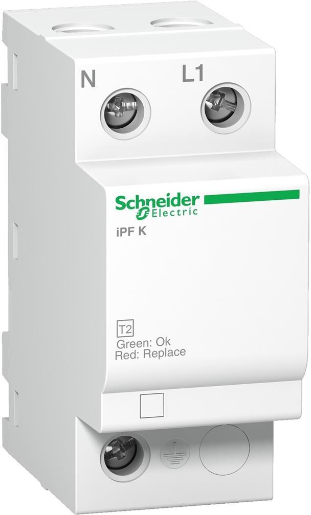 Катоден отводител тип 2 Acti 9 iPF40 40kA 340V 1P+N SE, SCHNEIDER ELECTRIC НИСКО НАПРЕЖЕНИЕ, A9L15687