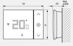 Термостат Smarther 2 с вградено Wi-FI за открит монтаж БЯЛ Legrand with Netatmo, NETATMO с LEGRAND & BTICINO, 49040