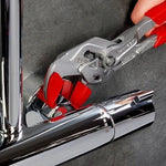 Клещи раздвижени, хромирани, червена ръкохватка 250мм, Knipex - K8603250