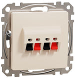 Розетка за тонколони двойна цвят Крем Sedna SE, SCHNEIDER ELECTRIC, SDD112411