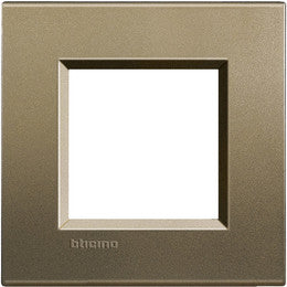 Рамка 2 мод. метална правоъгълна Square LL Bticino, BTICINO, LNA4802SQ