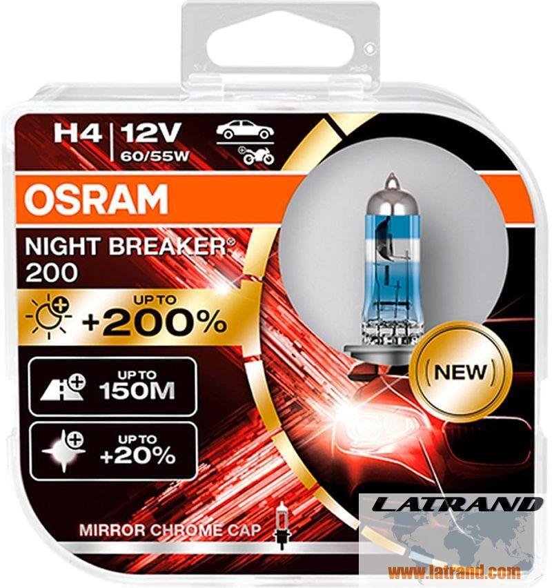 АВТОМОБИЛНА ЛАМПА 64193NB200 H4 60/55W 12V P43T DUOBOX OSRAM