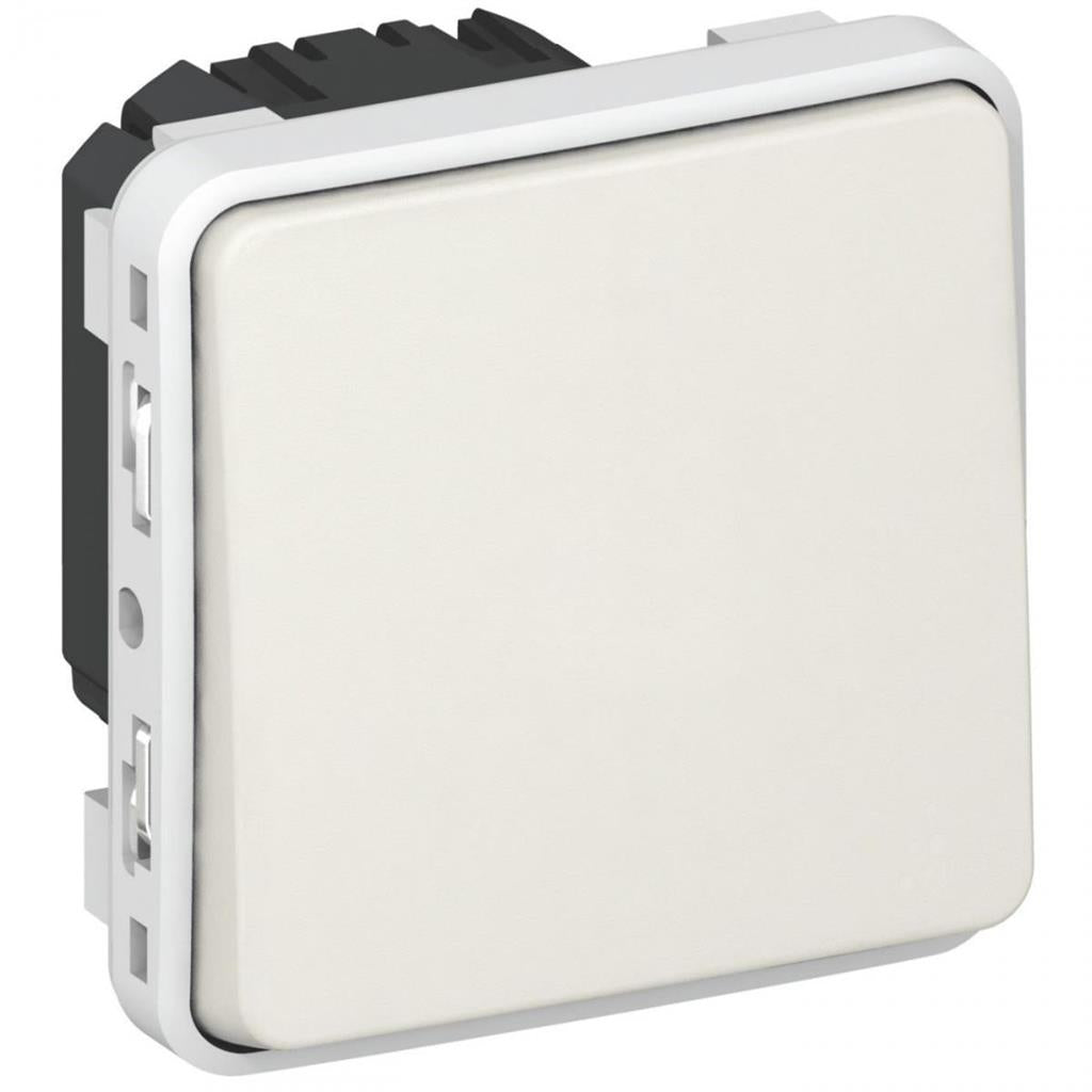 Девиаторен ключ за вграждане IP55 цвят Бял Plexo Legrand /до изчерпване/, LEGRAND, 69611