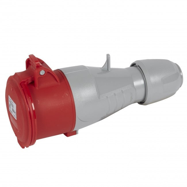 КУПЛУНГ IP44 3P+N+E, 32A 380/415V LEGRAND - СИВ/ЧЕРВЕН