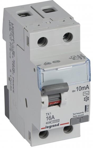 ДТЗ 2P 25А 10mА серия DX3 ID тип AC Legrand, LEGRAND НИСКО НАПРЕЖЕНИЕ, 411501