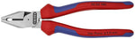 Комбинирани клещи усилени, синьо-червена ръкохватка 180мм, Knipex - K0202180
