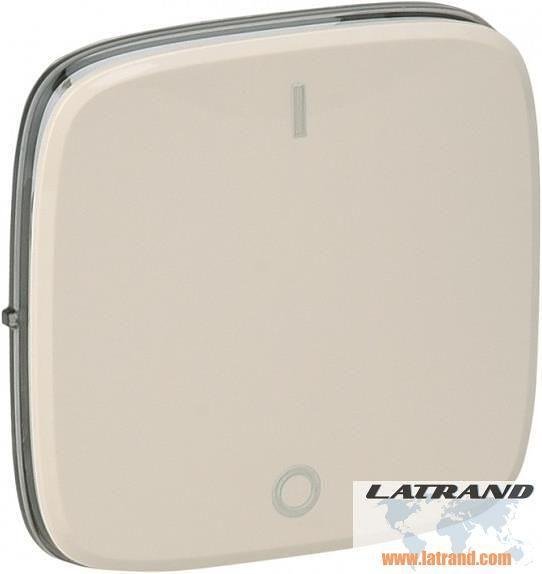 Лицев панел за двуполюсен ключ 1/0 цвят Крем Valena Allure Legrand - 755126