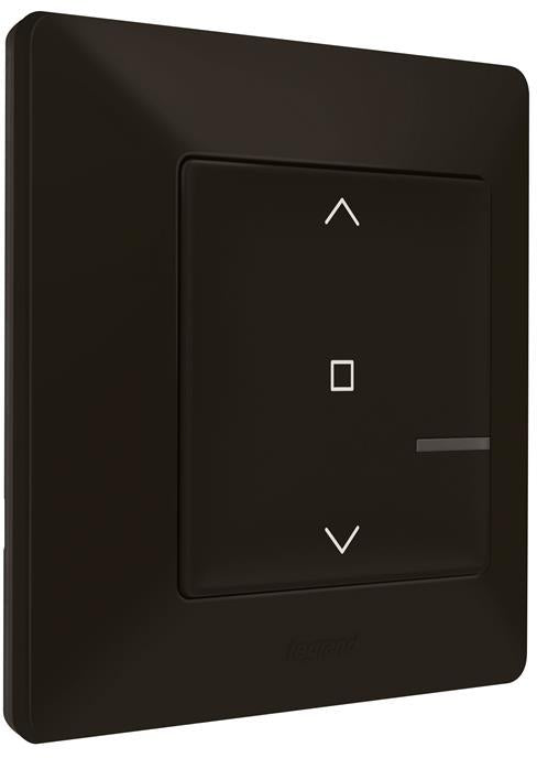Ключ за щори БЕЗжичен Smart Valena Life Черен с рамка Legrand с Netatmo, NETATMO с LEGRAND & BTICINO, 756391
