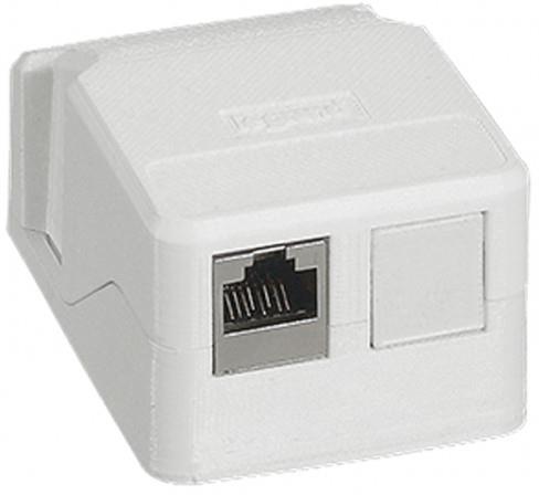 Розетка 2x RJ45 открит монтаж празна Linkeo Legrand, LEGRAND, 632779