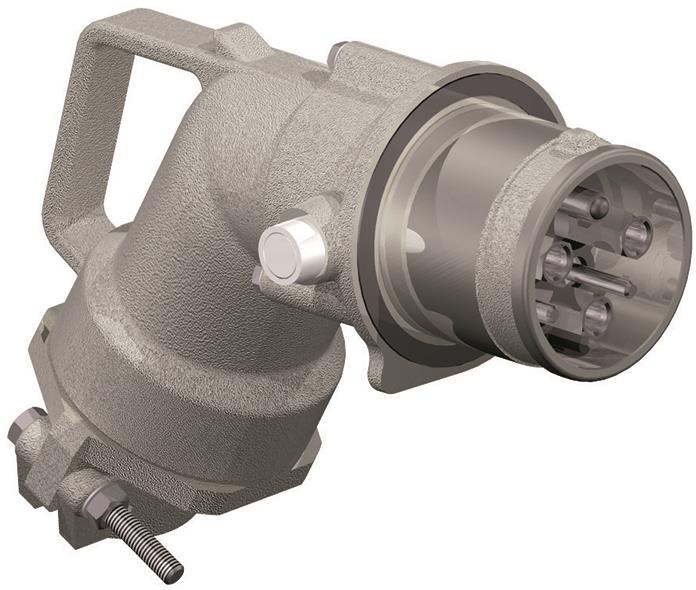 Промишлен щепсел 3P+N+E 250А IP67 1000V серия OPTIMA-METAL Scame, SCAME, 899.AL2PR450V