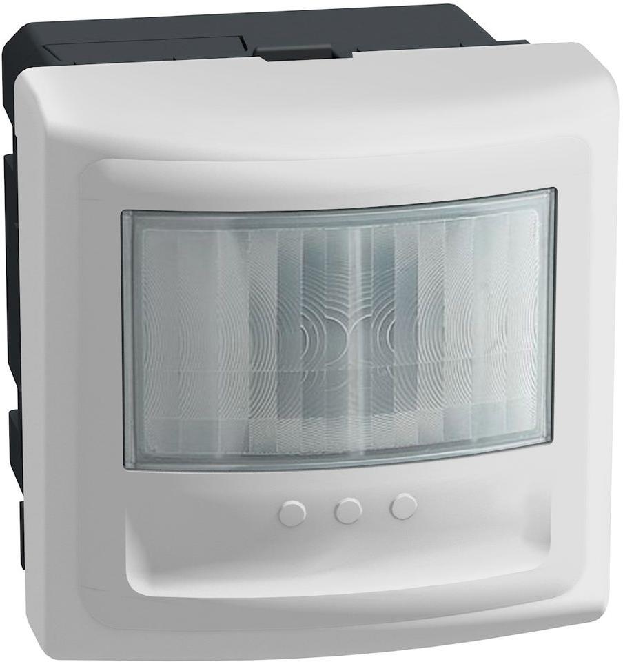 Датчик за движение PIR, 170°, обхват 8m @ h=1.2 мод., LED ≤ 100W, с ключ, без неутрала, 2 мод. цвят Бял Light Now Bticino, BTICINO, YW4432SN