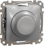 Димер ротативен R=3-370W LED=3-200VA цвят Алуминий Sedna SE, SCHNEIDER ELECTRIC, SDD113501