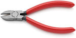 Клещи диагонални резачки, червена ръкохватка 125мм, Knipex - K7001125
