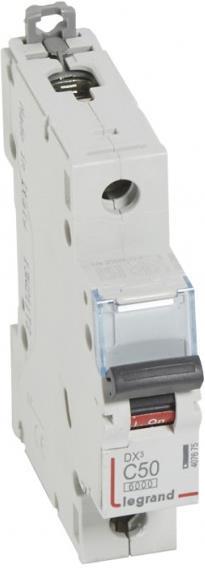 Автоматичен прекъсвач DX3 1P 50A крива С 6kA Legrand, LEGRAND НИСКО НАПРЕЖЕНИЕ, 407675
