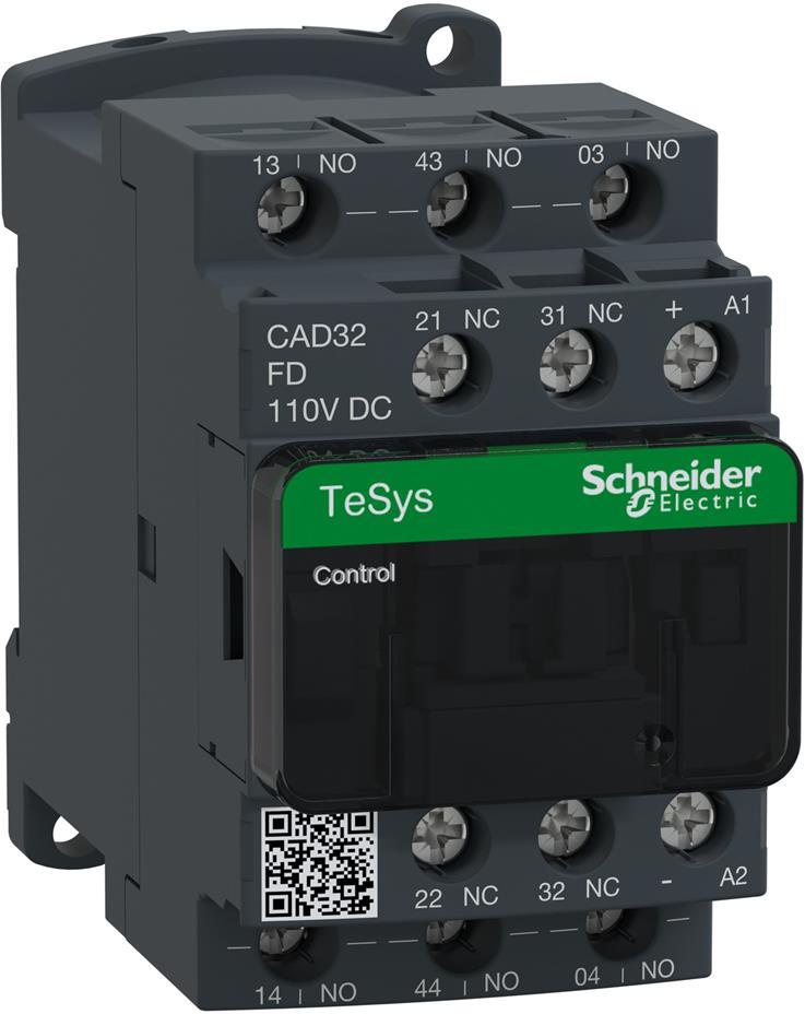 Спомагателен контактор TeSys D 3NO+2NC <=690V 110Vdc SE, SCHNEIDER ELECTRIC НИСКО НАПРЕЖЕНИЕ, CAD32FD