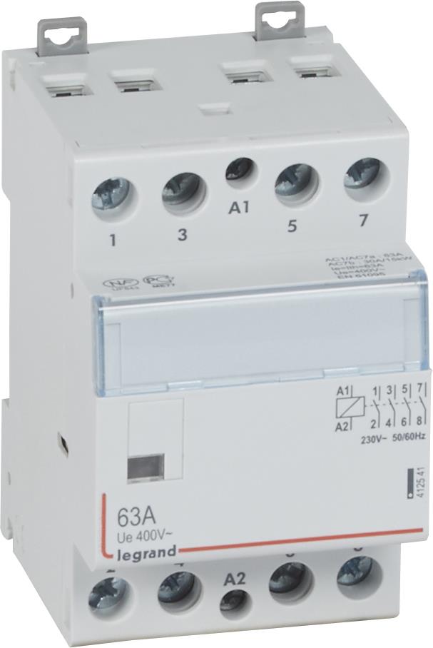 Модулен контактор CX3, 63A 4NO 220V 3 модула Legrand, LEGRAND НИСКО НАПРЕЖЕНИЕ, 412541