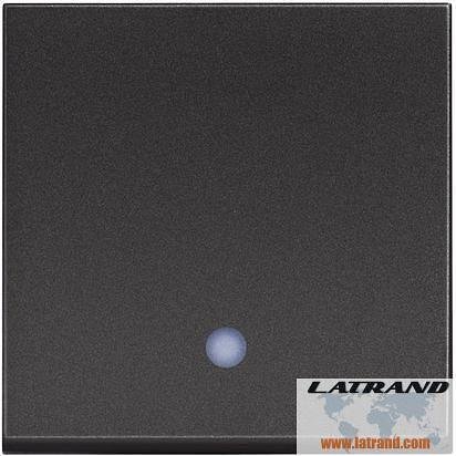 Девиаторен ключ с LED индикация 2 мод. 10A цвят Черен Classia Bticino - RG4003M2L