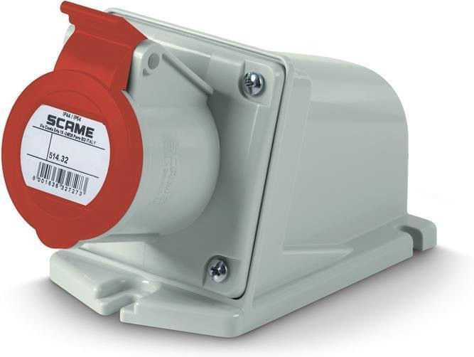 SCAME - Промишлен контакт 3P+Е 32A IP44 серия XENIA 514.3256