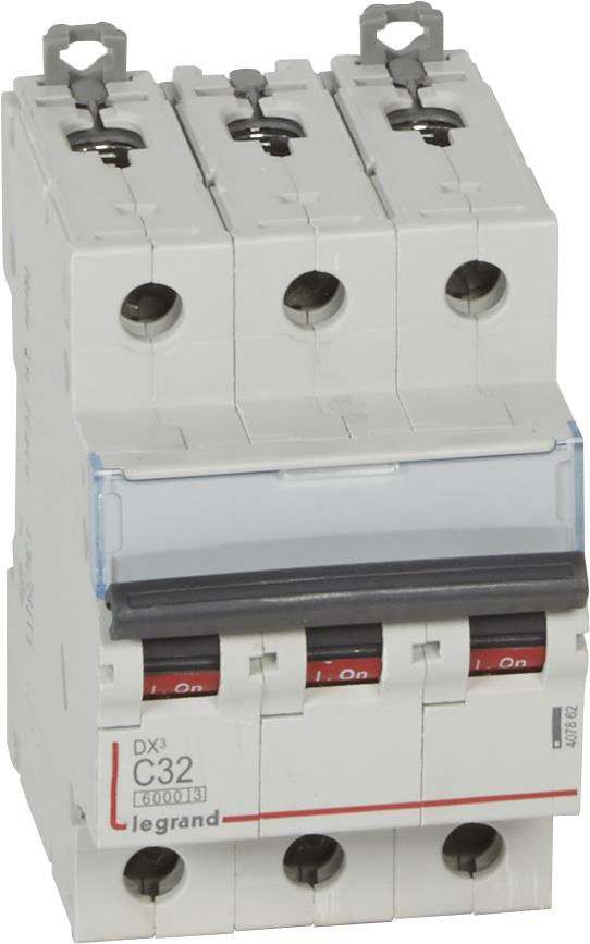 Автоматичен прекъсвач DX3 3P 32A крива С 6kA Legrand, LEGRAND НИСКО НАПРЕЖЕНИЕ, 407862