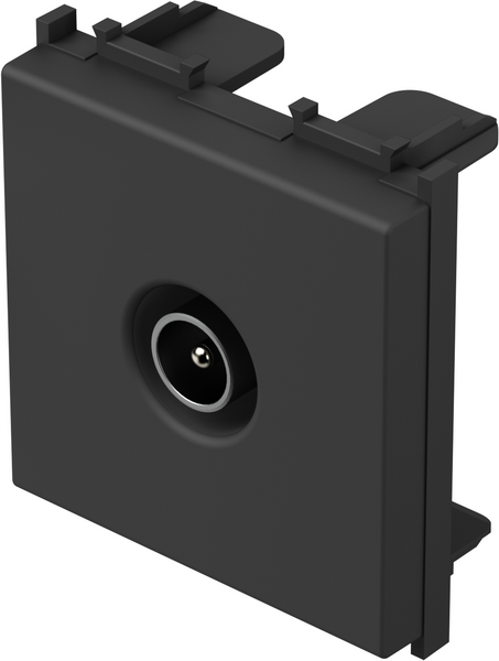 Розетка TV индивидуална 0db 2 мод. цвят Черен мат Modul TEM, KM20SB