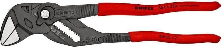 Клещи раздвижени, червена ръкохватка 250мм, Knipex - K8601250