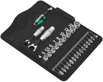 Комплект 2х тресчотки ¼" и отвертка, с вложки и битове, Mini 2 Kraftform Kompakt Zyklop Wera - W135918
