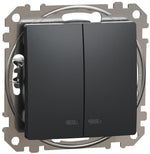 Сериен ключ с подсветка цвят Антрацит Sedna SE, SCHNEIDER ELECTRIC, SDD114105L