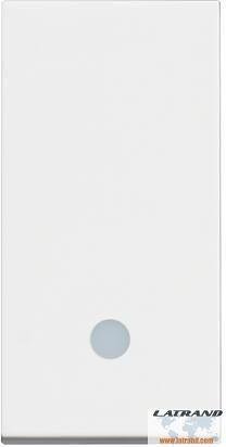 Бутон с LED индикация 1 мод. 10A цвят Бял Classia Bticino - RW4005L