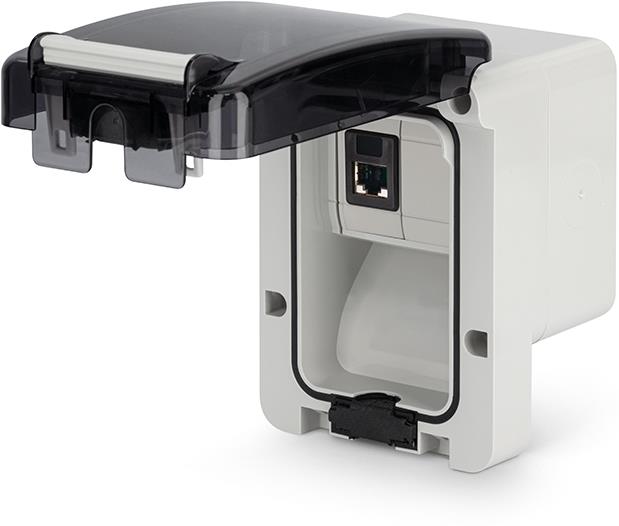 Компютърна розетка RJ45 cat. 6 за открит монтаж IP 66, серия Protecta, Scame, SCAME, 137.6581.60