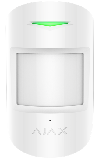 Безжичен датчик за движение PIR, 89°, обхват 12m @ h=2.4m, IP50, бял, MotionProtect Ajax, AJAX, 38193.09.WH1