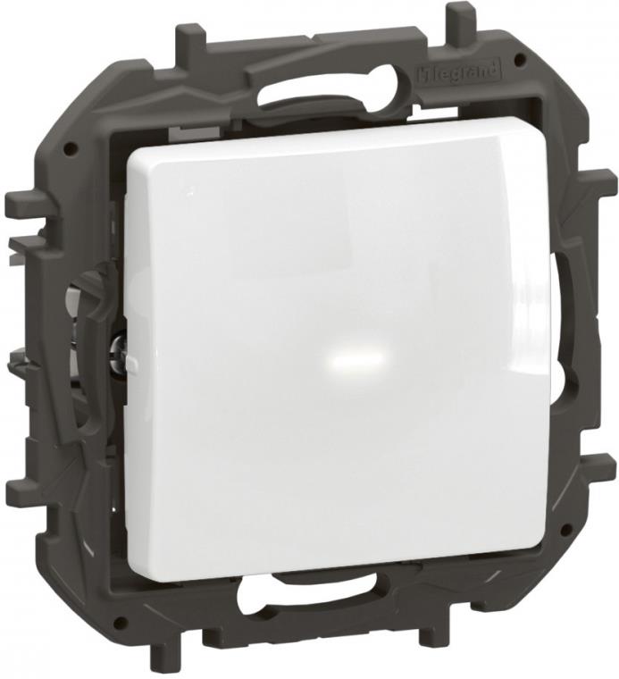 Димер бутонен R=5-150W LED=1-150VA, изисква неутрала, цвят Бял Niloe New Legrand, LEGRAND, NP2410WH