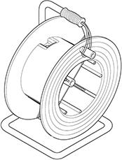 Макара индустриална ROLLER 330 IК07 без диск с ръкохватка Scame, SCAME, SC92062
