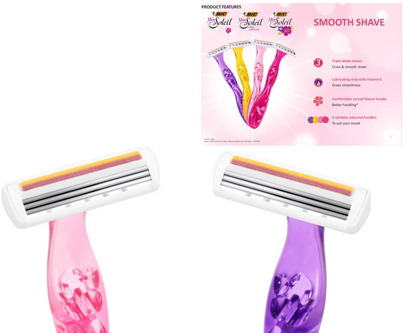 САМОБРЪСНАЧКА SOLEIL COLOR БЛ 3+1 BIC