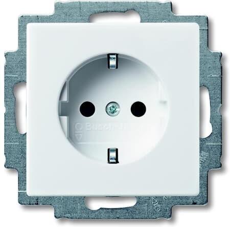 Контакт ШУКО 16A цвят БЯЛ Basic 55 ABB, 2CKA002011A3855