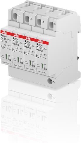 Катоден отводител тип 2 OVR 40kA 275V 4P ABB, 2CTB803873R5600