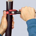 Кабелен нож, за изолация над Ø25мм, черна ръкохватка 150мм, Knipex - K1640150