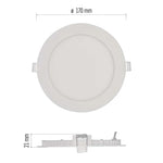 Луна LED DN170 12.5W 4000K 1050lm 110° 30000h IP40 W NEXXO EMOS, ZD1135