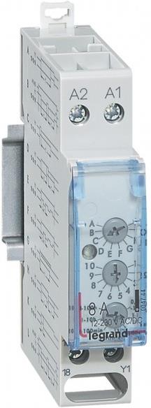 Реле за време, мултифункционално, 8x 0.1s-100h, 1c/o 8А, 12...230Vac 1 модул Legrand, LEGRAND НИСКО НАПРЕЖЕНИЕ, 4744
