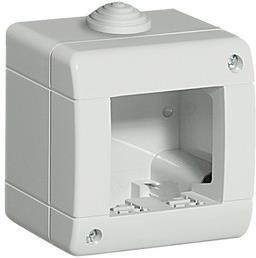 Кутия цвят Сив IP 40 2 модула LL Bticino, BTICINO, 24402