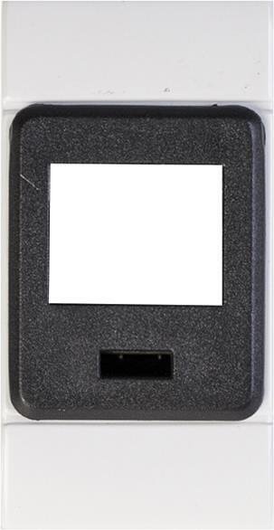 SCAME - Лицев панел за 1х RJ45 Keystone, EVOLUTION 1 мод. цвят СИВ - 101.6481.G