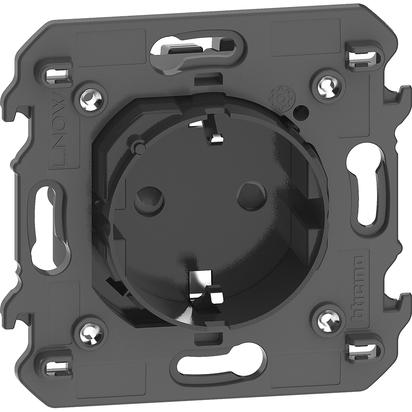 Контакт 16A Smart Шуко 2 мод. цвят Черен LNow Bticino с Netatmo, NETATMO с LEGRAND & BTICINO, KG4141AC