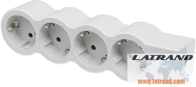 Разклонител 4x2P+E без кабел Standard NEW Legrand 694575 БЯЛ