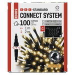 Коледни лампички разширение 100x LED топла светлина 1x2м IP44 CONNECT EMOS, D1EW01