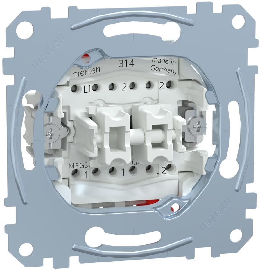 Сериен бутон NO/NC механизъм Merten SE, SCHNEIDER ELECTRIC, MEG3159-0000